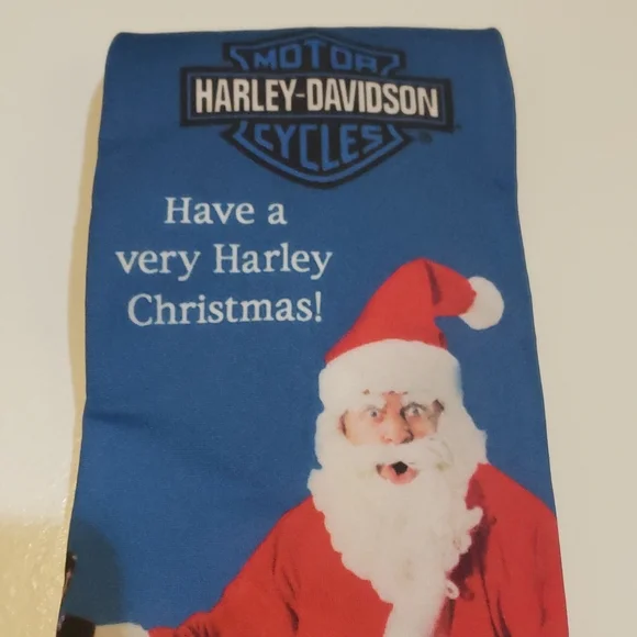 Vintage 1999 Harley Davidson Christmas Tie - Picture 2 of 4